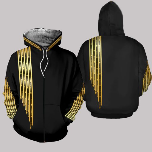 Gold Pattern 1 All-over Hoodie PAN3HD0341