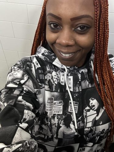 Black Animated Characters All-Over Hoodie PAN3HD0199 photo review