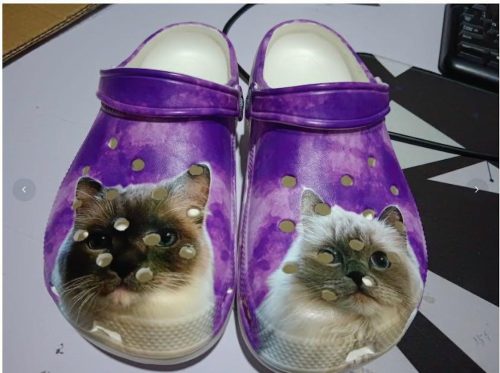 Cat Mandala Purple Classic Boots Shoes photo review