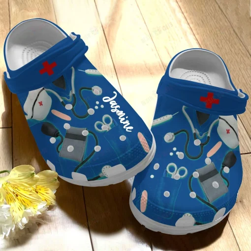 Personalized Nurse Crocs Classic Clogs Uniform Shoes PANCR0796